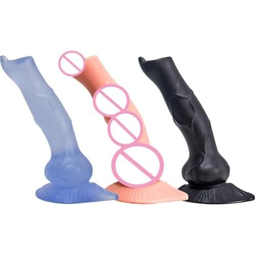 Big Dog Penis Cock Dildo Realistic Huge Suction Cups Dildos Strapon Anal Erotic Sex Toy Animal Artificial Penis For Women Men