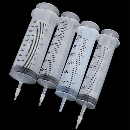 250-500ML Large Plastic Measuring Syringe For Labs Reusable Pets Cub Feed Tool