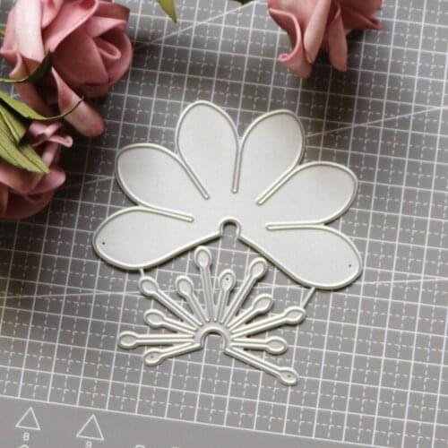 Daffodil Flowers Metal Cutting Dies DIY Scrapbooking Craft Die Cut Photo Invitation Cards Decoration