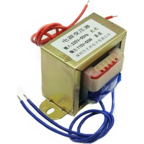 EI66 power transformer 50W/VA 220V to 110V AC 110V 0.5A isolation transformer