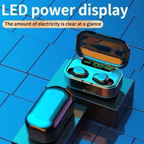 G20 Bluetooth 5.0 Earphones Touch Control Auto Boot Sport Earbuds Digital Display In-ear Wireless Earphones with Charging Box