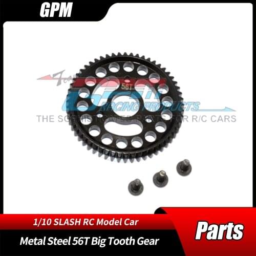 GPM 1/10 SLASH 4X4 Short-course Truck Refit Upgrade Accessories Metal Steel 56T Big Tooth Gear RC Car Parts