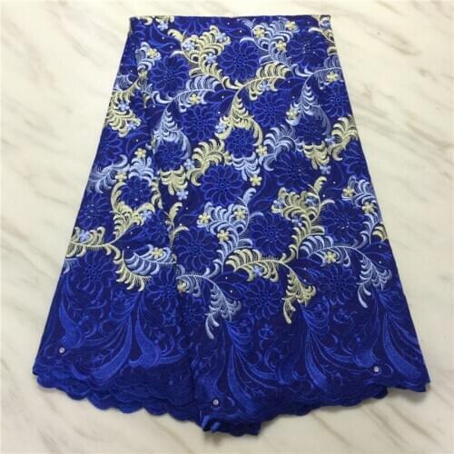 Cotton Nigerian lace fabric high quality lace 2021 swiss voile lace fabric embroidered african dry lace for wedding PL4692
