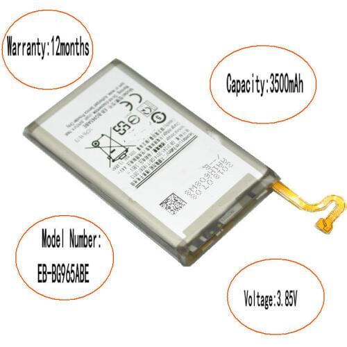 ISkyamS 10pcs/lot 3500mAh EB-BG965ABE Replacement Battery For Samsung Galaxy S9 Plus G9650 S9+ G965F Good Quality Phone Battery