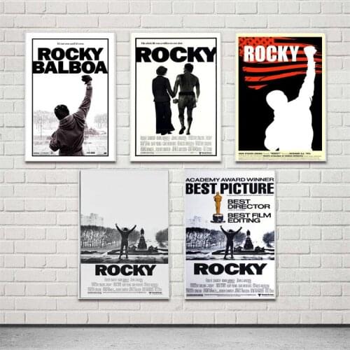 Classic Movie Rocky Canvas Painting Vintage Prints and Posters Modern Style Wall Art Pictures for Living Room Home Decoration