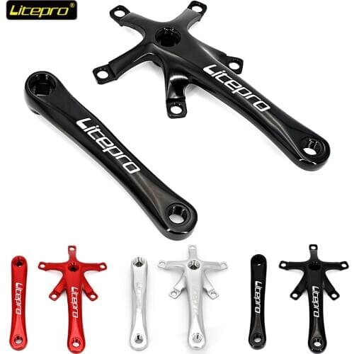 Litepro Crankset 170mm For Brompton Folding Bike Crank Arms For Bicycle Crankset Bmx Parts Aluminum Alloy Crankset Bike Parts