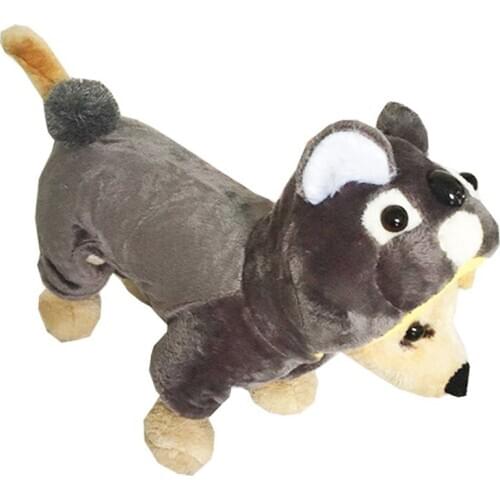 Lovely Gray Velet Hooded Koala Design Pet dogs Cos Coat Free Shipping By CPAM Dogs Clothing