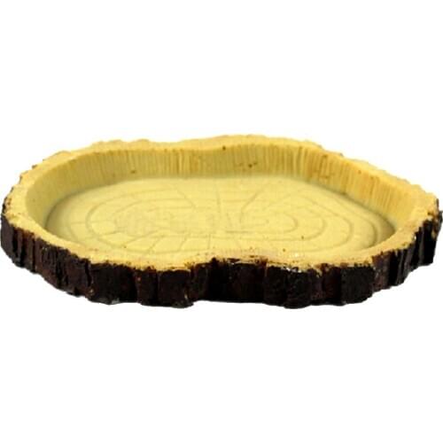 Food Water Dish Nontoxic Resin Feeding Bowl Feeder for Reptile Small Animals