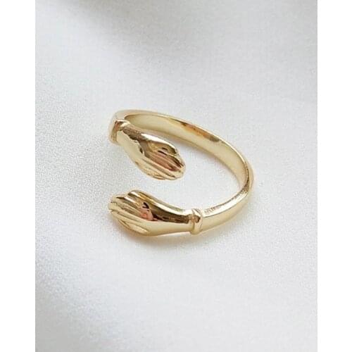 MLKENLY 100% 925 Sterling Silver Open Finger Rings Finger Hug Fashion Jewelry Accessories Adjustable Silver Ring Female Bijoux