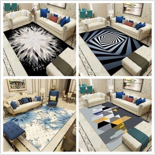 Fashion Nordic Abstract Carpets for Living Room Bedroom Area Rugs Coffee Table Antiskid Floor Mats Modern Parlor Decoar tapetes