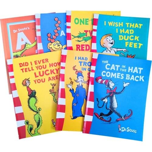 Dr Seuss ABC Children Picture Books Sets In English for Kids The Cat In The Hat Supplies Learning Reading Book educational toys