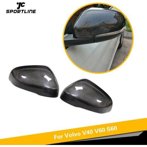 Car Rearview Mirror Cover Caps for Volvo V40 V60 S60 2012 - 2017 Side Mirror Cap Shell Replacement