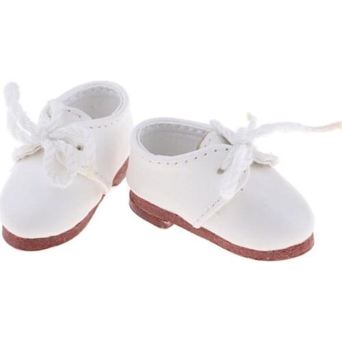 1/6 White PU Leather Shoes For Blythe For BJD Dolls Clothes Accessories
