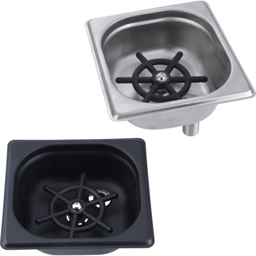 Stainless Steel Glass Rinser Bar Glass Rinser Automatic Cup Washer Wash Cup Tool for Coffee Cup