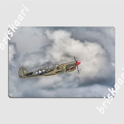 Flying Tiger Poster Metal Plaque Wall Decor Retro Club Party Club Bar Tin Sign Poster