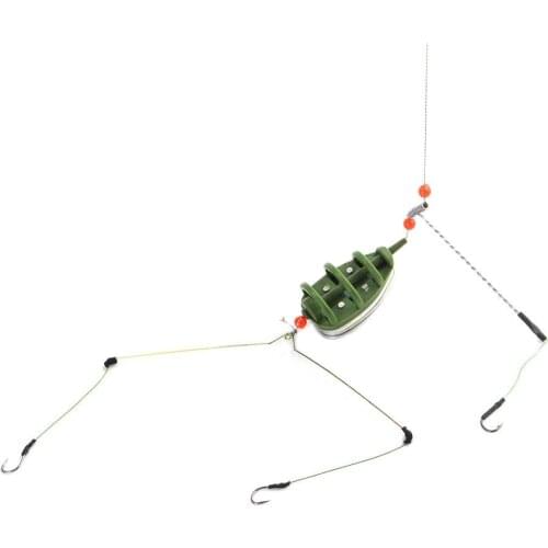 Fishing Group 1pcs/Set Sharp 50g/60g/70g/80g Stainless Steel Cage Hooks Tackle Feeder Bait