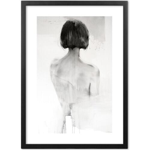 Nordic Abstract Illustration Human Sketch Wall Art Paper Painting Landscape Wall Pictures For Living Room Decor