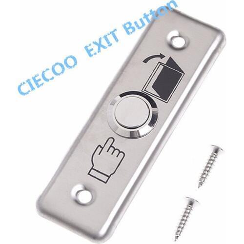 Light weight Stainless steel Panel, Steel Exit Push Button for access control Door Entrance