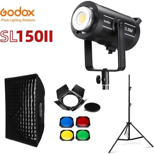Godox SL150II SL-150W II LED Video Light 150W Bowens Mount Daylight Balanced 5600K 2.4G Wireless X Systemfor Interview