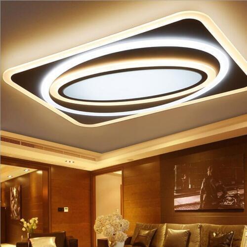 Thin 1.2-meter led ceiling lamp rectangular living room lamp simple art bedroom lamp creative modern restaurant lighting fixture