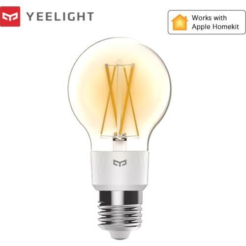 Yeelight Smart LED Filament Bulb 2700K 700 lumens 6W Wifi Smart Dimmable Light 220V Work with Apple Homekit Mijia Alexa Siri