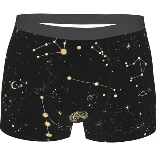 Into The Galaxy Wolf Romantic Horror Film Underpants Homme Panties Male Underwear Sexy Shorts Boxer Briefs