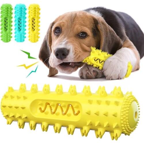 Puppy Dental Care Dog Molar Toothbrush Elasticity Soft Pet Tooth Cleaning Dog Molar Tooth Stick Durable Dog Chew Toy