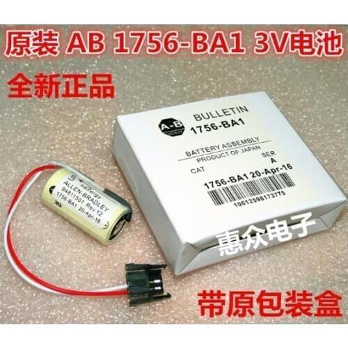 10pcs New Original 1756-BA1 1756BA1 PLC Controller 3V Lithium Battery Batteries with connectors plugs CR17335SE CR123A free ship