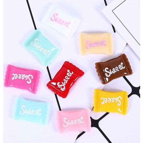10PCS Resin Sweet Candy Charms Cream Mobile Phone Case Accessories for DIY Decoration Neckalce Earring Key Chain Jewelry Making