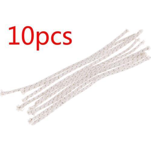 10pcs/pack Oil Lighter Accessorie Replacement for Petrol Lighter Fire Starter Bulk Copper Wire Lighter Cotton Core Wick Kerosene
