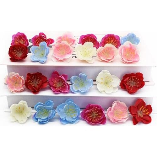 20 pieces Artificial peony Home decoration accessories Christmas Wedding decoration Scrapbooking Candy box Brooch Headdress Gift