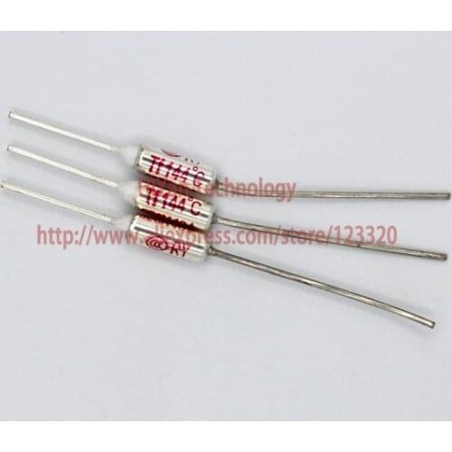 20pcs/lot) RY144 TF 144 Degree Celsius 144C 10A 250V Temperature Thermal Fuse