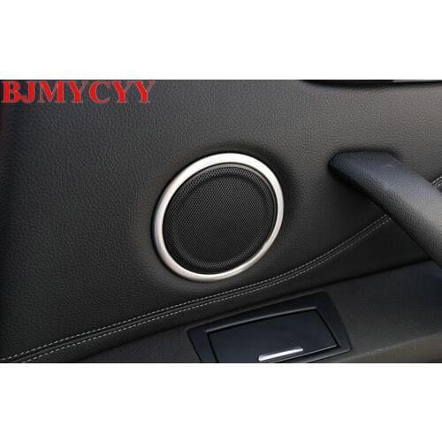 BJMYCYY car accessories The car door acoustics decoration Car styling For BMW X1 F48 2015-16