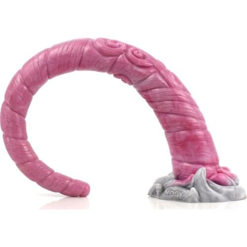 New adult product weird 43cm super long sucker manual masturbation device for men and women anal plug sex toy