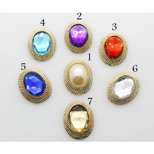 Free Shipping New 10pcs oval Pearl Acrylic buttons, DIY Wedding Handmade Hair Jewelry Germent shoes