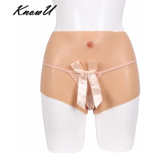 KnowU Large Size Fake Buttocks Cosplay Crossdresser Transgender Vagina Silicone Underwear Drag queen накладная грудь shemale