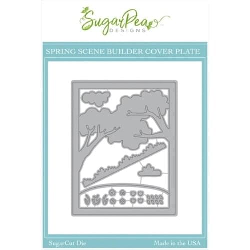 CH 2021New Arrival SPRING SCENE BUILDER COVER PLATE SugarCuts Metal Cutting Dies For Scrapbooking DIY Cards Stencil Paper Craft