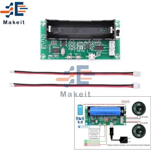 DC 5V XH-A153 Lithium Battery PAM8403 Bluetooth 5.0 Dual Channel Low Power Amplifier Module 3W*2 Digital Audio Power Amplifier