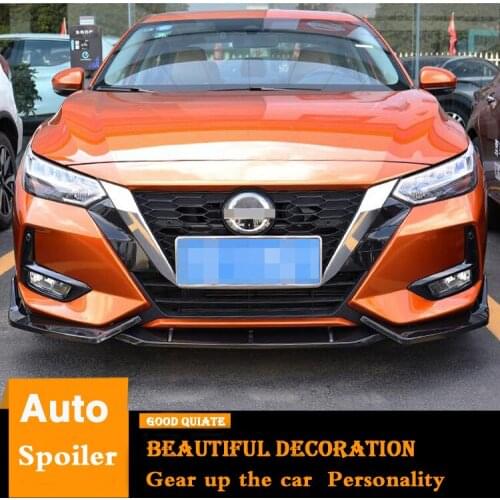 For 2020 New Nissan Sentra SYLPHY front Bumper Diffuser Bumpers Protector Rear Spoiler ABS Material Body kit bumper rear lip