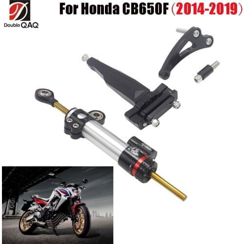 For Honda CB650F Steering Damper Stabilizer Bracket Mounting Holder Set 2014 - 2019 Aluminum Motorcycle Parts Accessories
