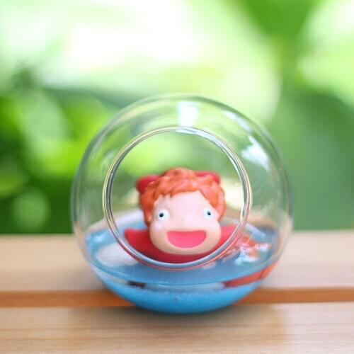 Ponyo on the Cliff anime action figure prefect quality scene handmade children toys home decoration