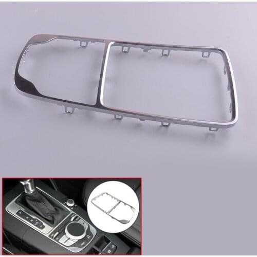 Chrome Car Front MMI Center Console Surround Cover Trim Frame Fit for AUDI A3 S3 RS3 2016 2017 8V0864260A 3Q7 8V0864260B3Q7