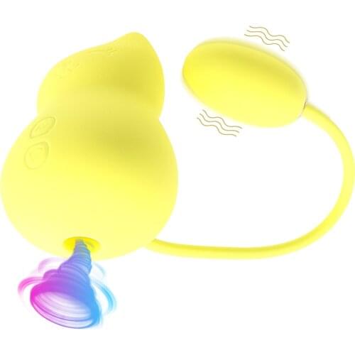 Clitoral Sucking Vibrator with Vibrating Butt Plug Clit Sucker G spot Stimulator 2 in 1 Nipple Clitoris Teasing Massager Sex Toy