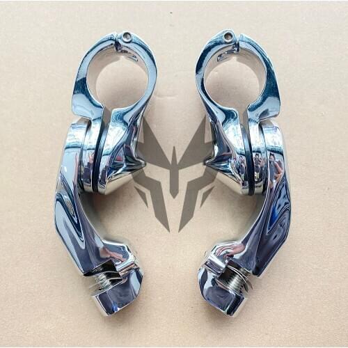 Short Angled Adjustable Highway Peg Mount Kit Footpegs Foot Rest For Harley Davidson