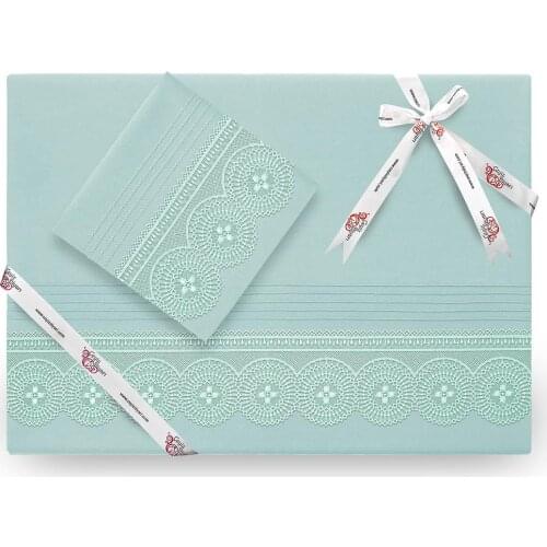 Land Of dowry Birella Lux Duvet cover set Teal