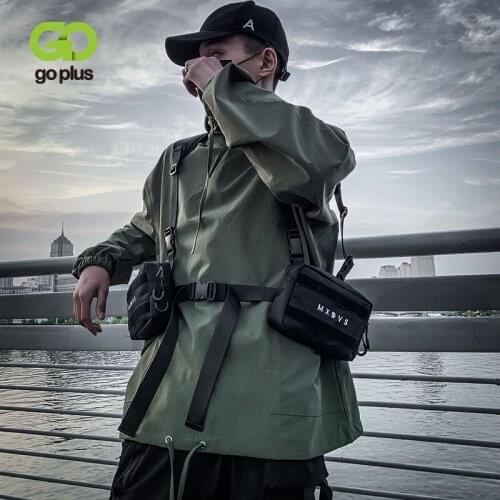 Fashion Hip-Hop Chest Rig Pack 2021 Tactical Streetwear Functional Chest Bag Vest For Women Two Underarm Pocket Waist Pack