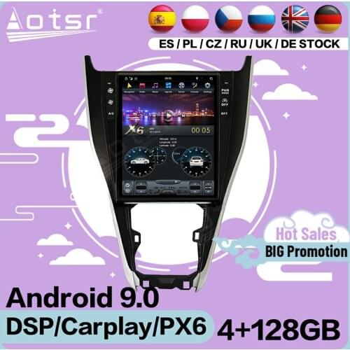128G Tesla Screen Multimedia Stereo Android Player For Toyota Harrier 2013 2014 2015 2016 2017 2018 GPS Navi Receiver Head Unit