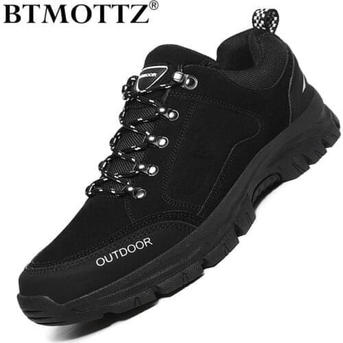 Outdoors Sneakers Men Waterproof Mens Hiking Shoes Breathable Combat Desert Men Casual Shoes Zapatillas Hombre Plus Size 39-48