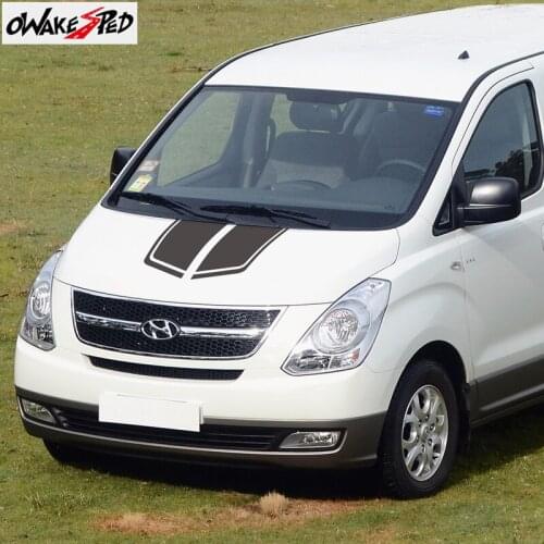 1set Car Hood Bonnet Stickers Vinyl Decals For Hyundai IMAX Sport Stripes Styling Auto Engine Cover Decor Stickers Accessories