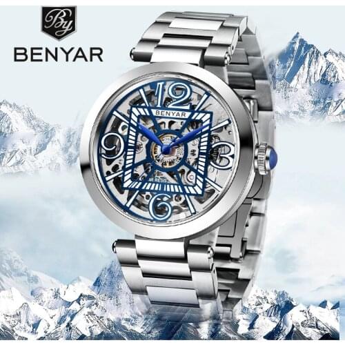 2021 New BENAYR Mens Mechanical Watches For Men Luxury Automatic Watch Men Waterproof Steel Business Watches Relogio Masculino